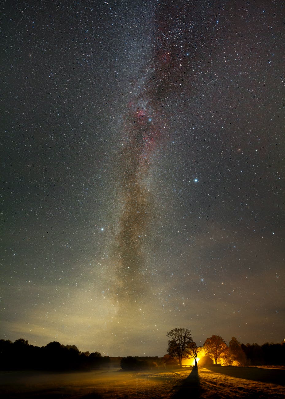 milky way in night sky